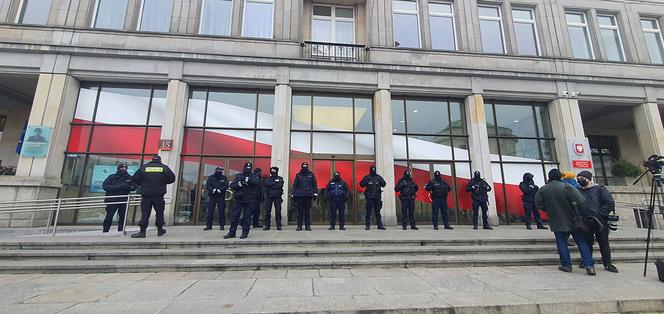 Protest taksówkarzy w Warszawie