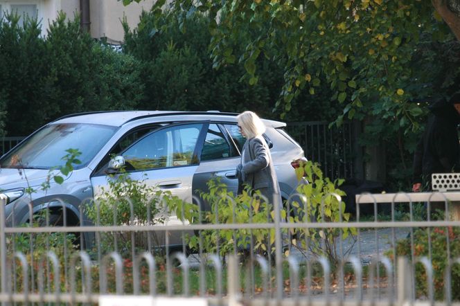 Małgorzata Tusk w wypożyczonym BMW.