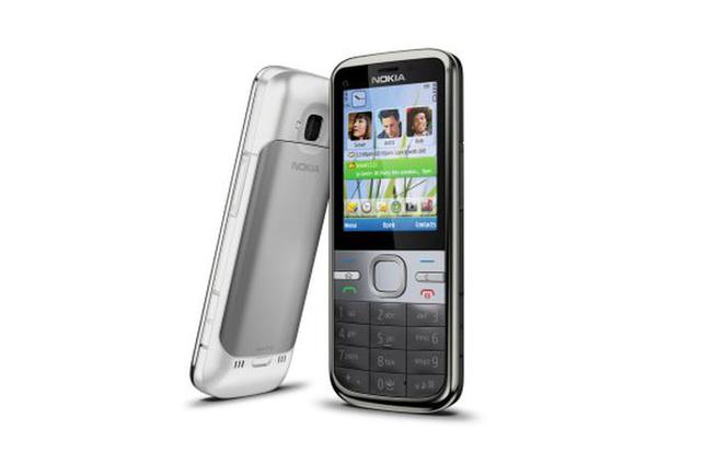 Nokia C5 srebrna i stalowa