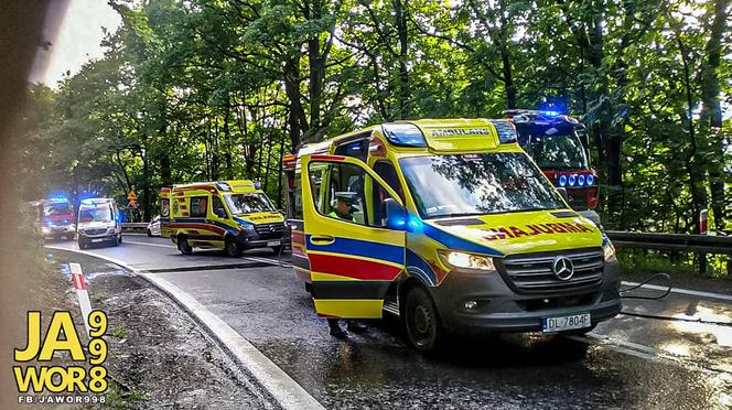 Groźny wypadek pod Bolkowem