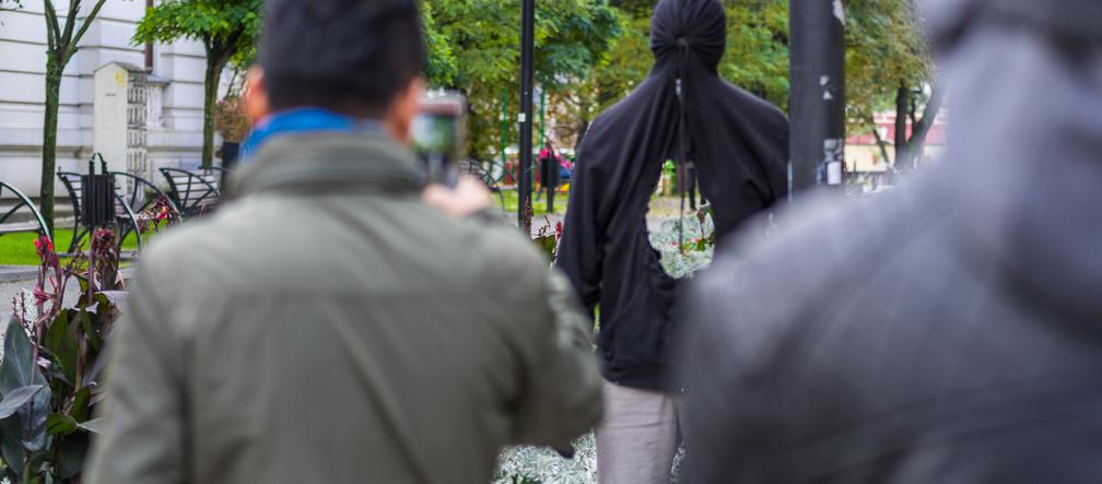 1 Instalacja Holy Man Marka Jenkinsa w pasażu Rubinsteina przy Piotrkowskiej