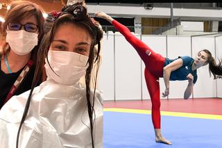 Tokio 2020: Taekwondzistka Patrycja Adamkiewicz przed walką o medal zrobiła się na BÓSTWO! Obsługiwało ją trzech japońskich fryzjerów! [ZDJĘCIA]
