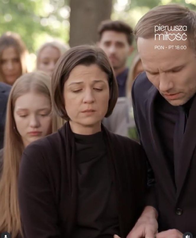 Pierwsza miłość odc. 4045. Kinga (Aleksandra Zienkiewicz), Janek (Maciej Mikołajczyk)