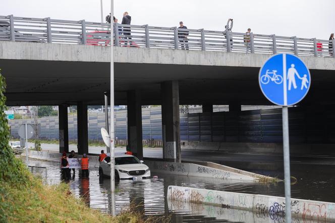 Warszawa zalana po burzy