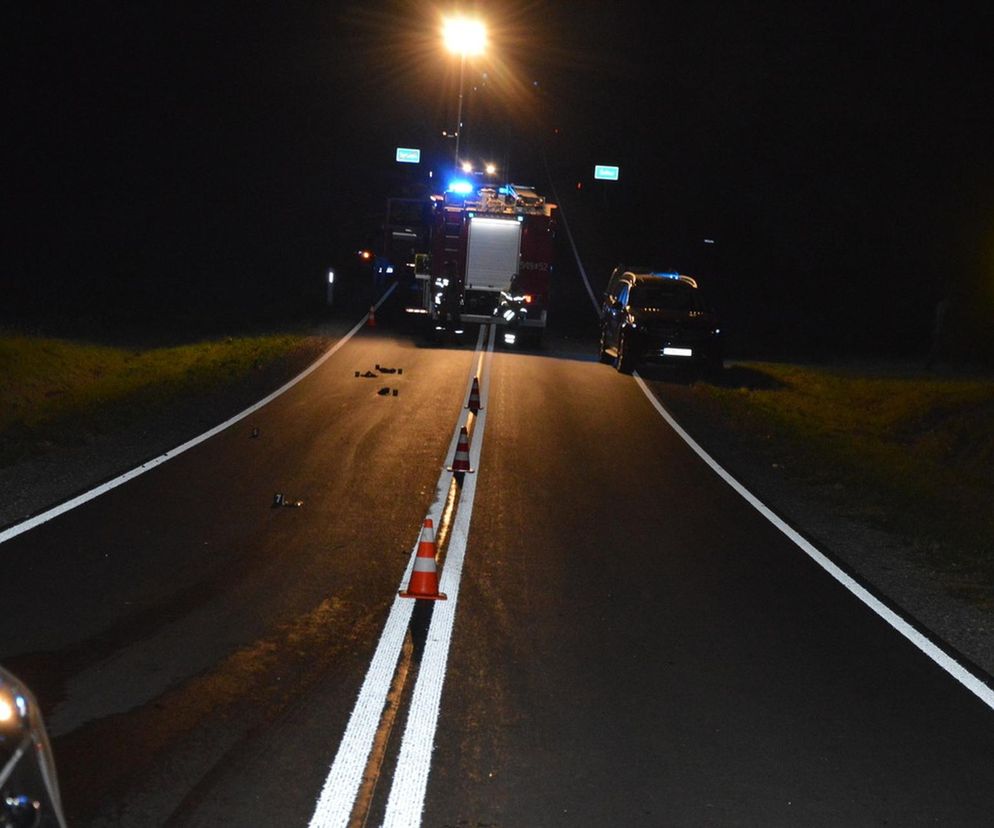 Mężczyzna leżał na jezdni. Tragiczny wypadek na Lubelszczyźnie