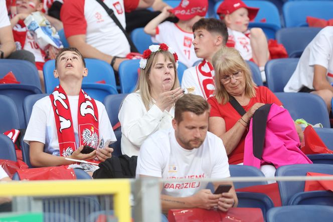 Kibice na meczu Polska - Mołdawia