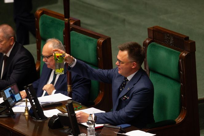 Szymon Hołownia na ostatnim posiedzeniu jako marszałek