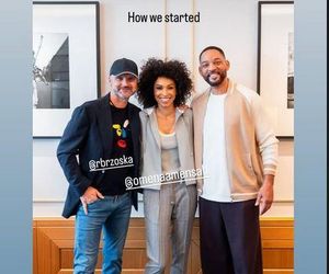 Rafał Brzoska, Omenaa Mensah i Will Smith