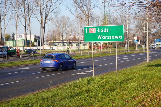 Trasa krajowa nr 74 w Kielcach i węzeł Kielce-Zachód