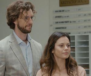 M jak miłość odc. 1884. Kasia (Paulina Lasota), Mariusz (Mateusz Mosiewicz)