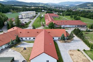 Nowe skrzydło hospicjum w Stróżach koło Nowego Sącza 