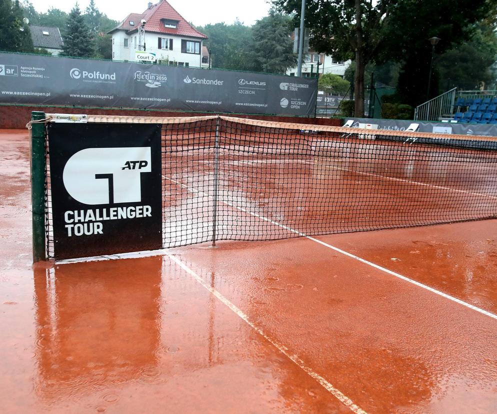 Światowy tenis w Szczecinie. Deszcz pokrzyżował plany