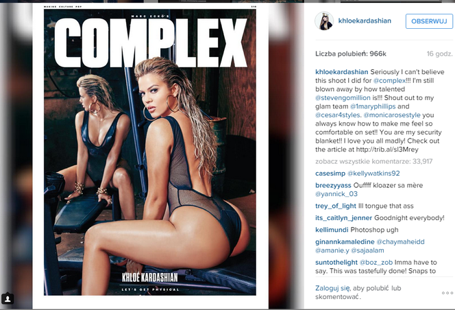 Khloe Kardashian sexy zdjęcia dla magazynu Complex
