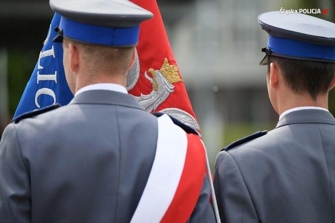 Uroczyste ślubowanie 69 nowych policjantów  w Oddziale Prewencji Policji w Katowicach