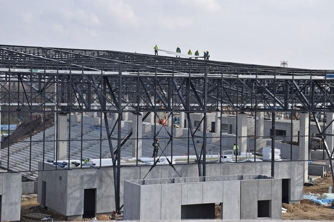 Budowa stadionu w Szczecinie - marzec 2020