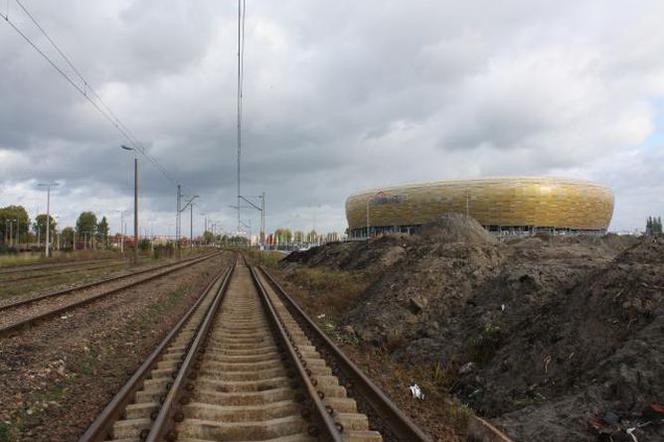 PGE Arena Gdańsk - budowa peronu 