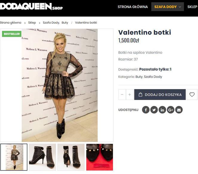 Doda sprzedaje używane buty za 20 tys