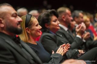 Marta Nawrocka w Operze Lubelskiej. Klasa, uśmiech i piękny gest