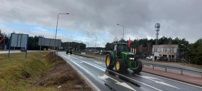 Tak wygląda protest rolników w okolicach Poznania!
