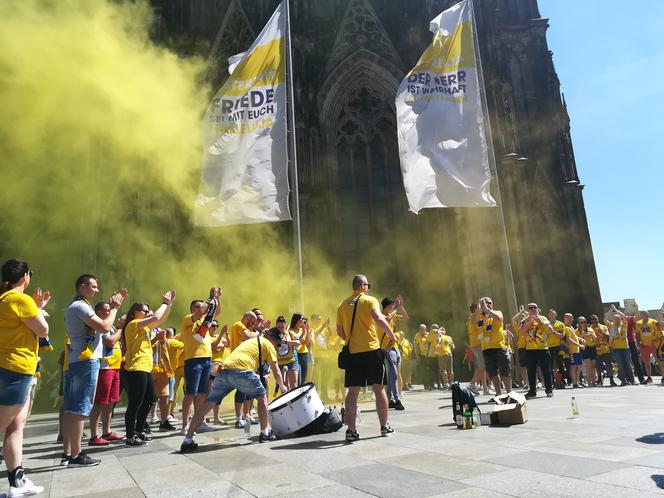 Final Four 2019. Zabawa kibiców w Kolonii