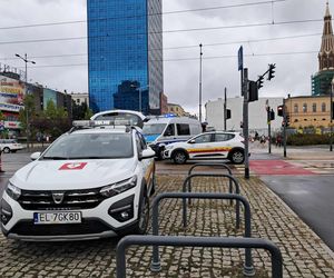 Zderzenie tramwajów w centrum Łodzi
