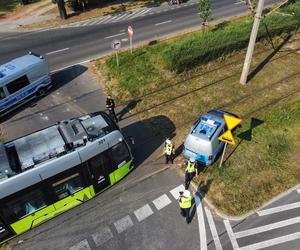 Wypadek radiowozu i tramwaju. Policjanci z Gorzowa w szpitalu