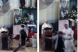 Wszedł na ołtarz i rzucił butelką w tabernakulum. Bulwersujące zdarzenie podczas uroczystości Bożego Ciała na Podkarpaciu  