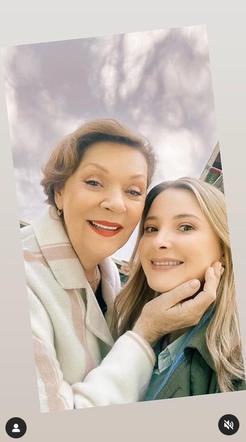 Barwy szczęścia na planie nowy sezon. Sofia (Valeri Guliaieva), Józefina Rawicz (Elżbieta Jarosik)