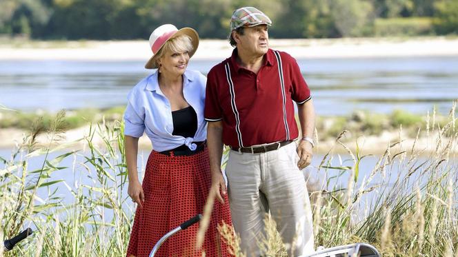 Barwy szczęścia odc. 1988. Jerzy (Bronisław Wrocławski), Małgorzata (Adrianna Biedrzyńska)