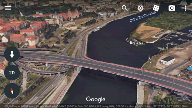 Trójwymiarowy Szczecin w Google Earth