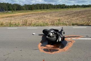 Wypadek w Adamowie. Ranną zabrał śmigłowiec LPR