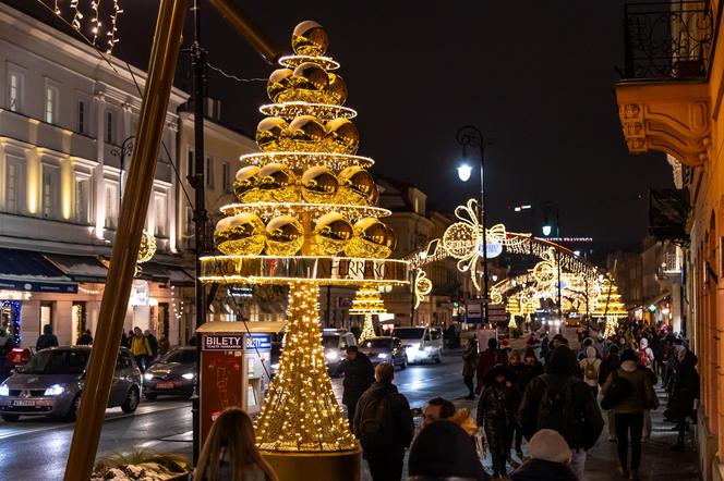 Świąteczna iluminacja Warszawy 2023