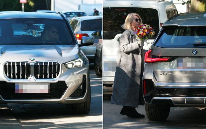 Małgorzata Tusk w wypożyczonym BMW.
