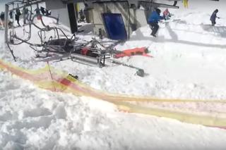 Horror na wyciągu narciarskim! Ludzie wylatywali z krzesełek [WIDEO]