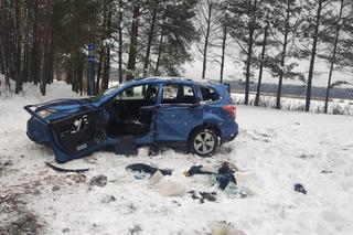 Tragiczny wypadek w woj. lubelskim. Auto dachowało w kanale wypełnionym wodą. Policja ustala tożsamość ofiar