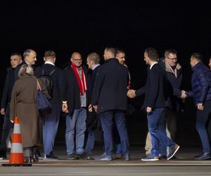 Donald Tusk przyleciał na mecz Litwa - Polska