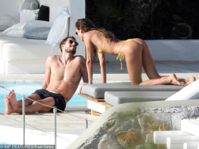 Kevin Trapp z Izabel Goulart na Mykonosie