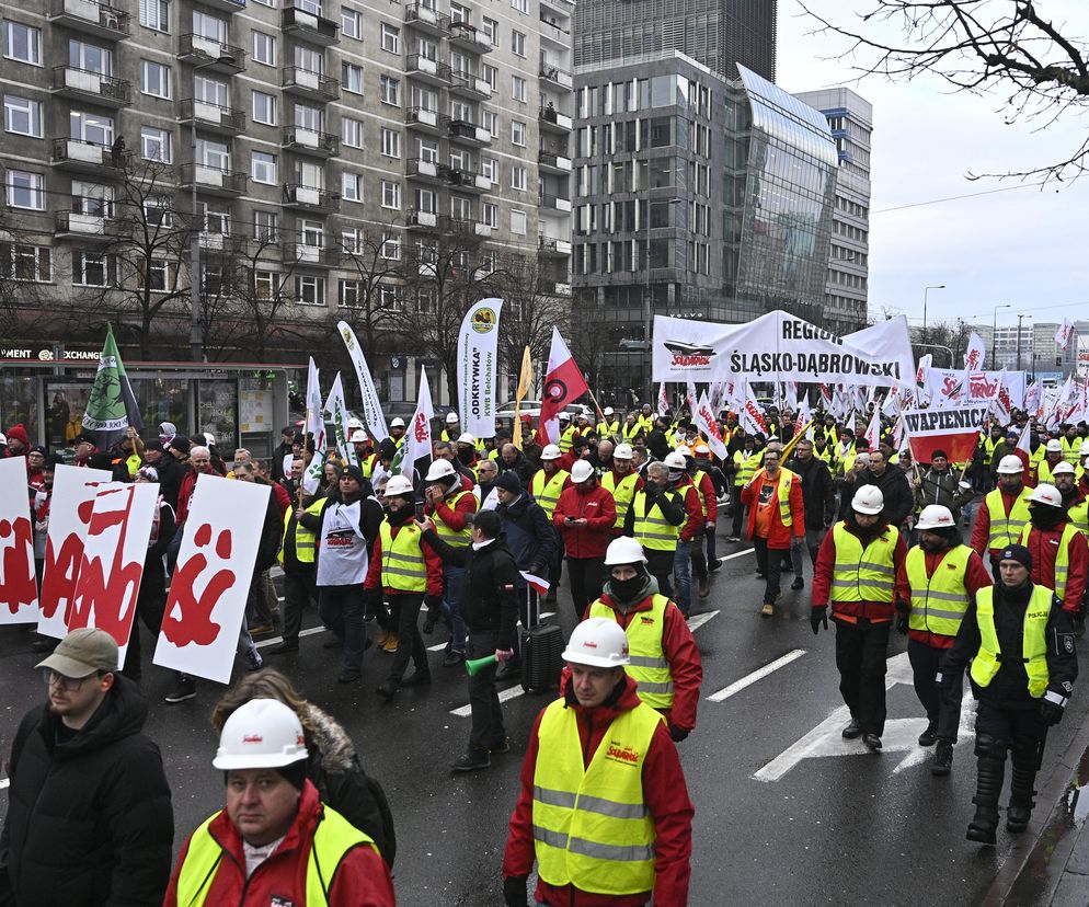 Protest związkowców 