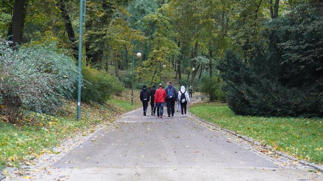 Ogród Saski w Lublinie w jesiennej odsłonie