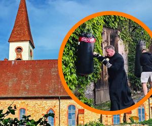 Ksiądz boksuje w spocie poparcia dla Nawrockiego. Film ze Zgorzelca rozpalił internet