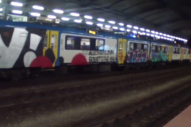 Graffiti na pociągach