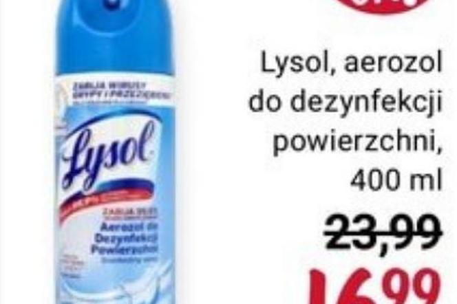 Lysol, aerozol do dezynfekcji powierzchni, 16,99 zł