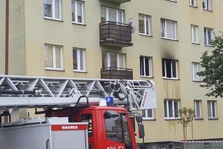 Pożar w bełchatowskim wieżowcu. W mieszkaniu była 3-osobowa rodzina