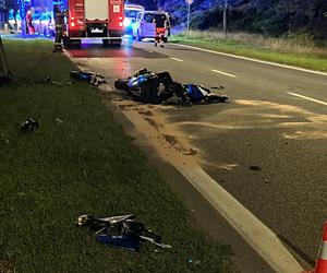 Tragedia w Wawrze. Motocyklista roztrzaskał się o dostawczaka