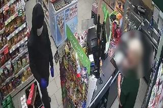 Zamaskowany bandyta wszedł do Żabki w Katowicach