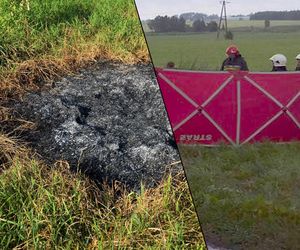 Nadpalone zwłoki kobiety leżały w polu. „Ciało zabezpieczono”