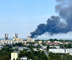 Pożar budynku elektrociepłowni w Rzeszowie