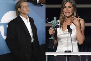 SAG Awards 2020: Brad Pitt czule patrzy, jak Jennifer Aniston odbiera nagrodę! [WIDEO]