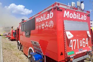 Płonie market budowlany w Krośnie.