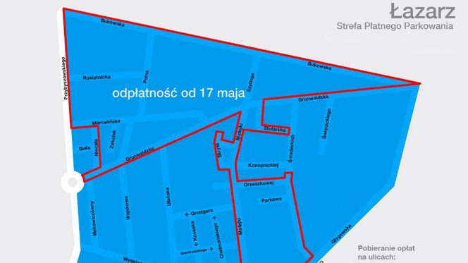 Grunwaldzka, Marcelińska, Matejki - od poniedziałku i tutaj trzeba będzie płacić za parking